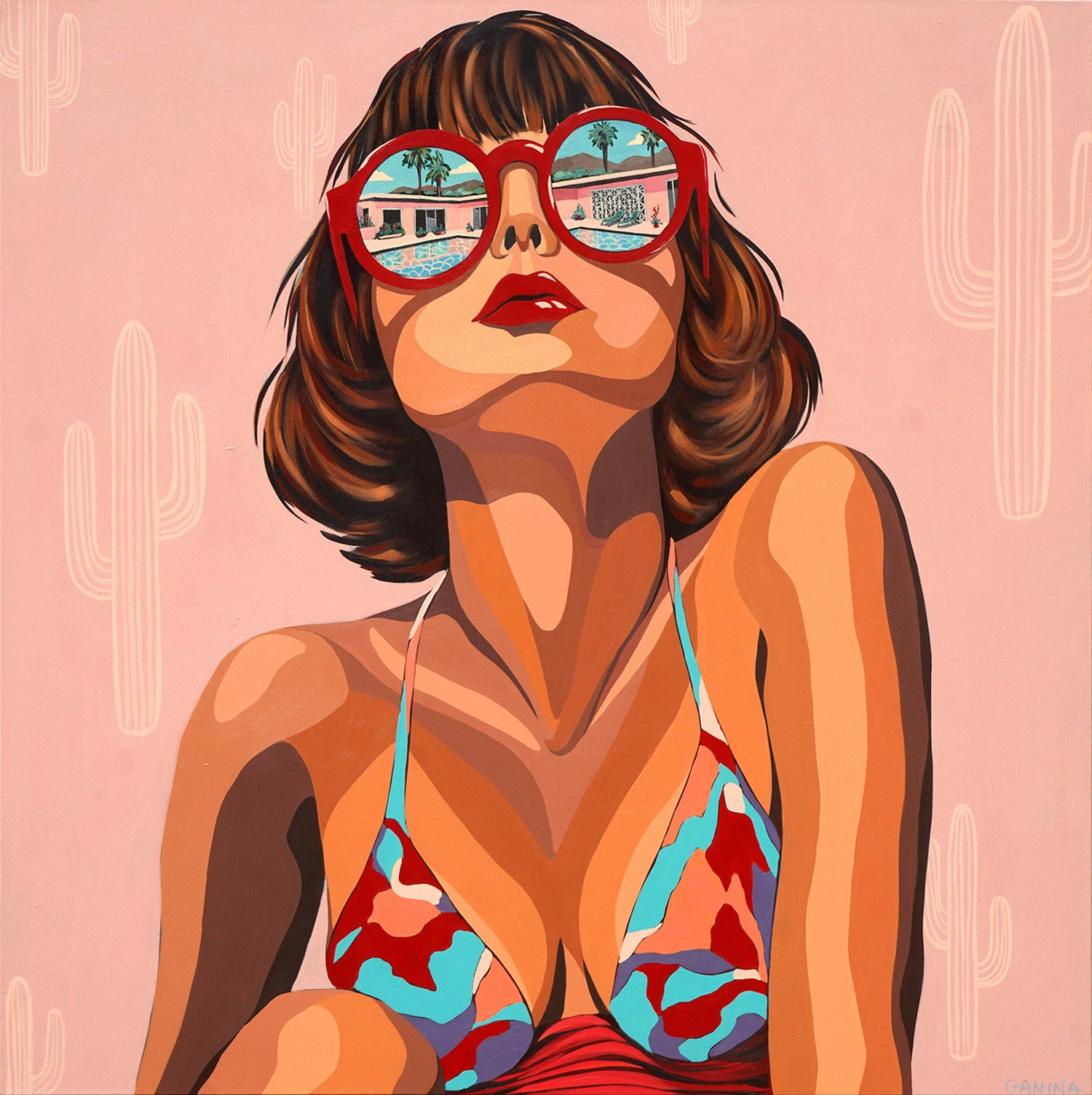 Under the Desert Sun - Anna Ganina - 48x48"