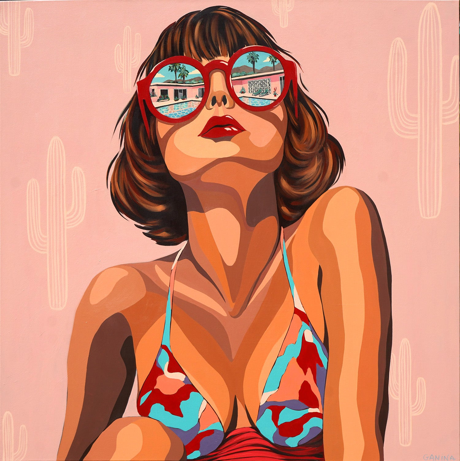 Under the Desert Sun - Anna Ganina - 48x48"