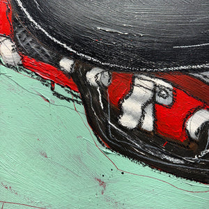 Vinyl Days - ORIGINAL - Joel Ganucheau - 35.5 x 35.5"