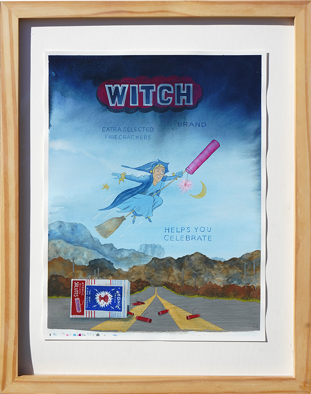 Witch  - Heather Sundquist Hall - 12x16"