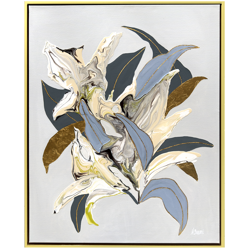 White Lilies - Neena Buxani - 24x30"