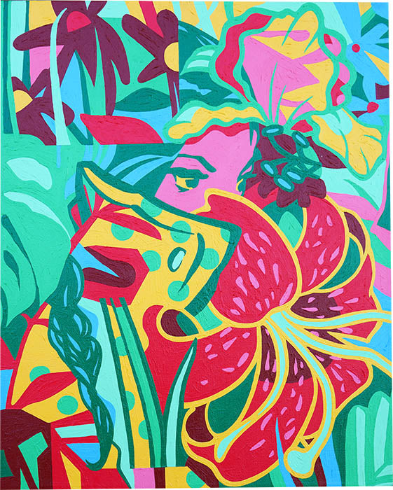 Wallflower #1 - FEEBEE - 16x20"
