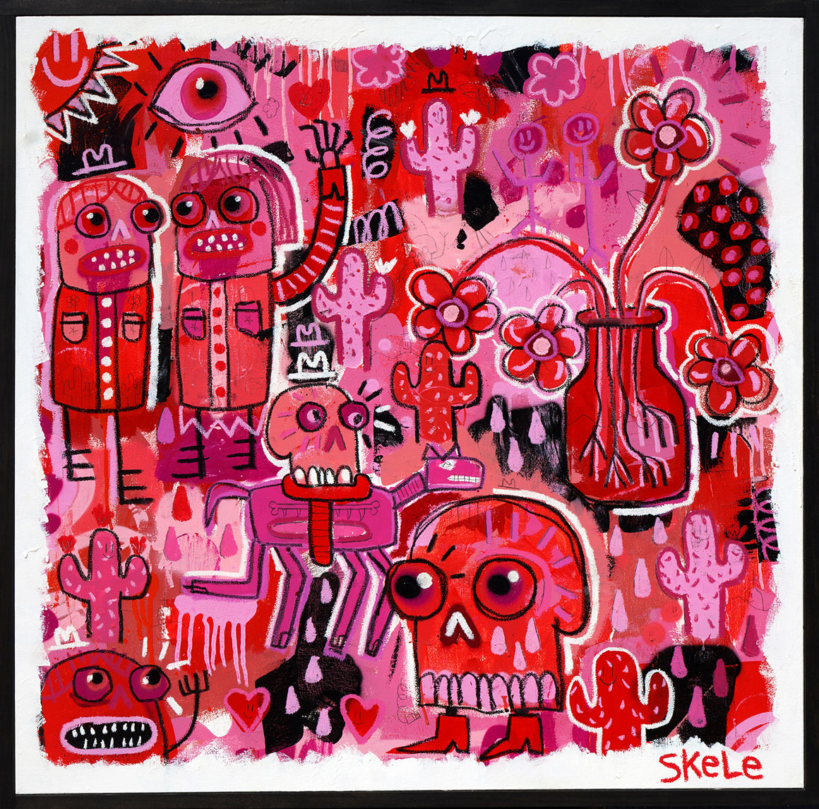 Watermelon Bubblegum! - Jeff Skele - 36x36"