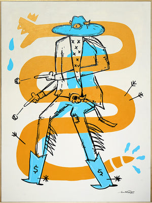 When the Serpent Wore Spures - Gerardo Rodriguez - 36.5x48.5"