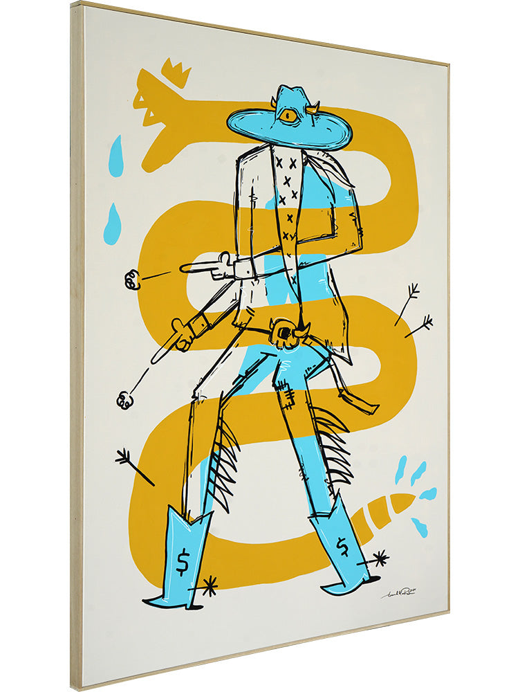 When the Serpent Wore Spures - Gerardo Rodriguez - 36.5x48.5"