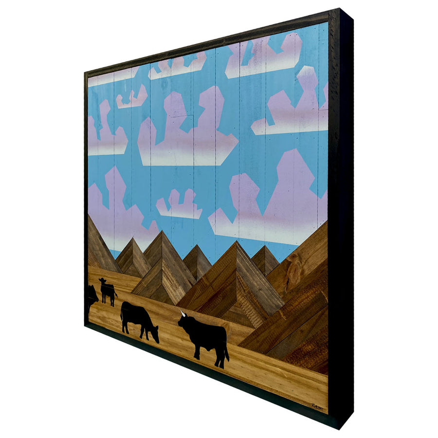 Wide Open Spaces Makes for Happy Cows - Raymond Allen - 24.25 x 24.25"