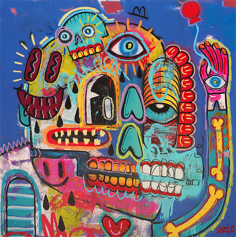 Wild World - Jeff Skele - 48x48"