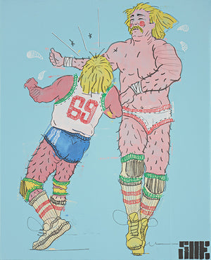 Wined Dined and Clotheslined - Tyler Shelton - Print
