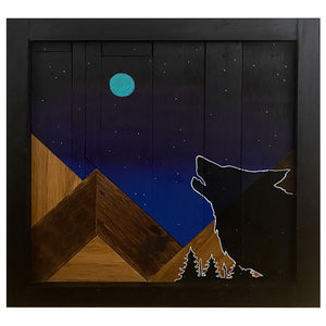 Wolf Moon  - Raymond Allen -8.25x8.25"