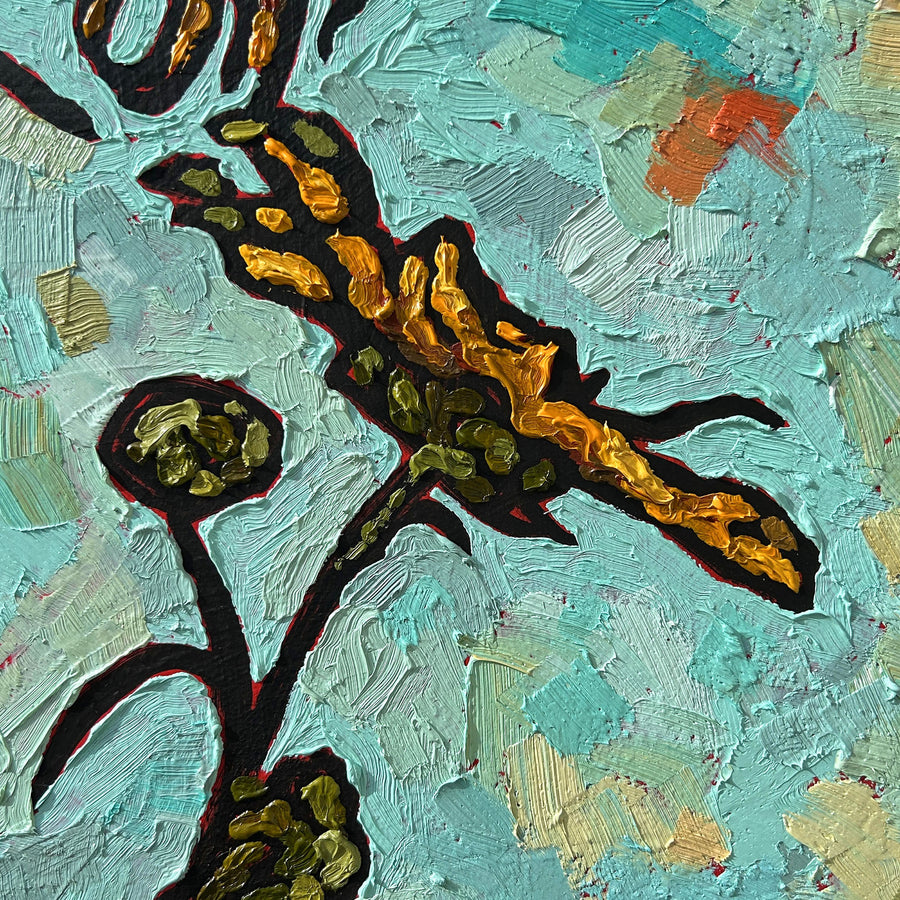 Yellow Fellows - ORIGINAL - Joel Ganucheau - 24x24"