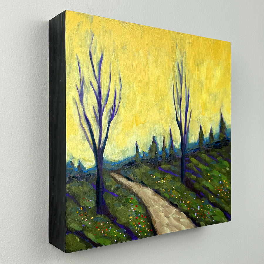 Yellow Skies - ORIGINAL - Joel Ganucheau - 8x8"