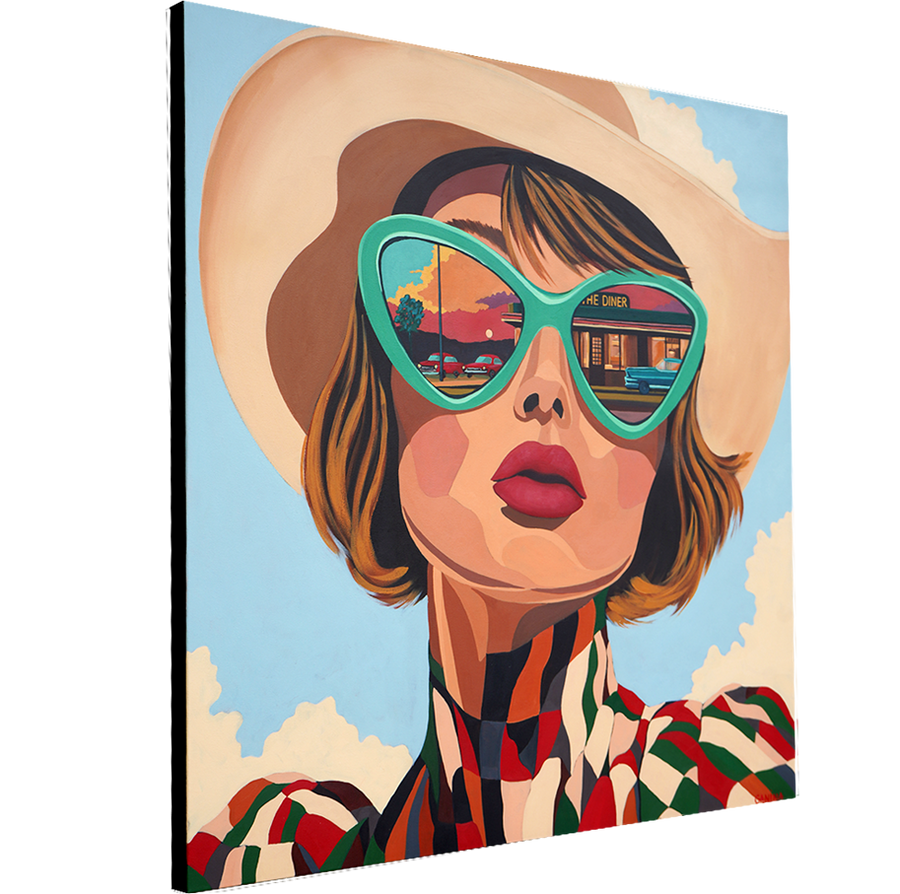 Neon Nostalgia - Anna Ganina - 36x36"