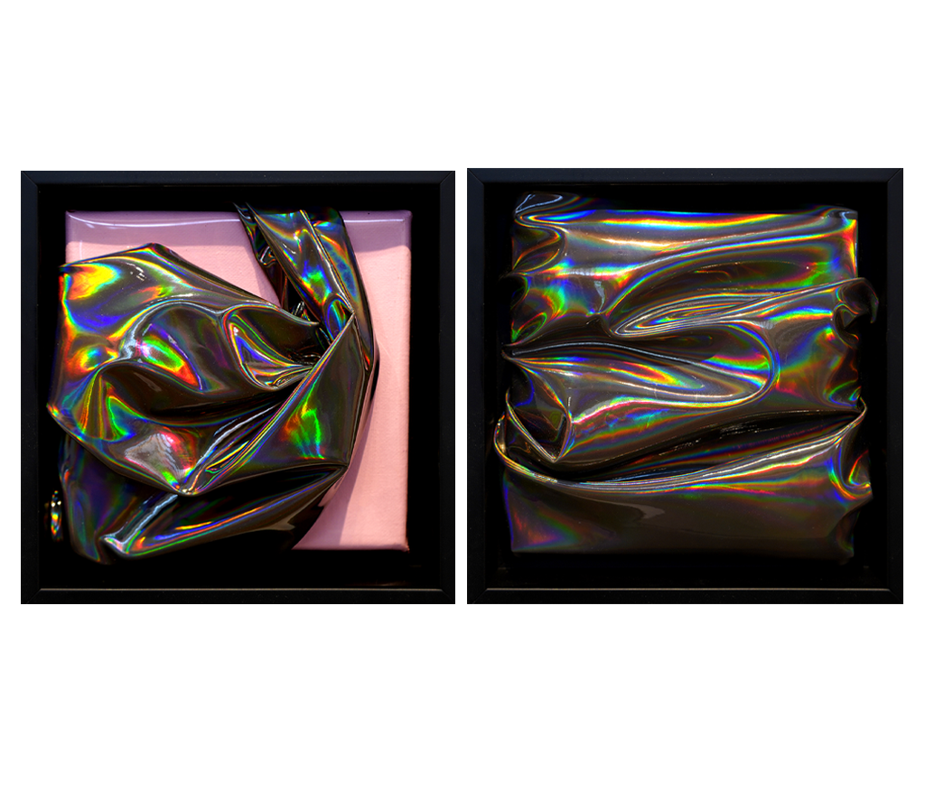 Plastic Winds Diptych - Autumn Mae Crocker - 7.5x7.5"