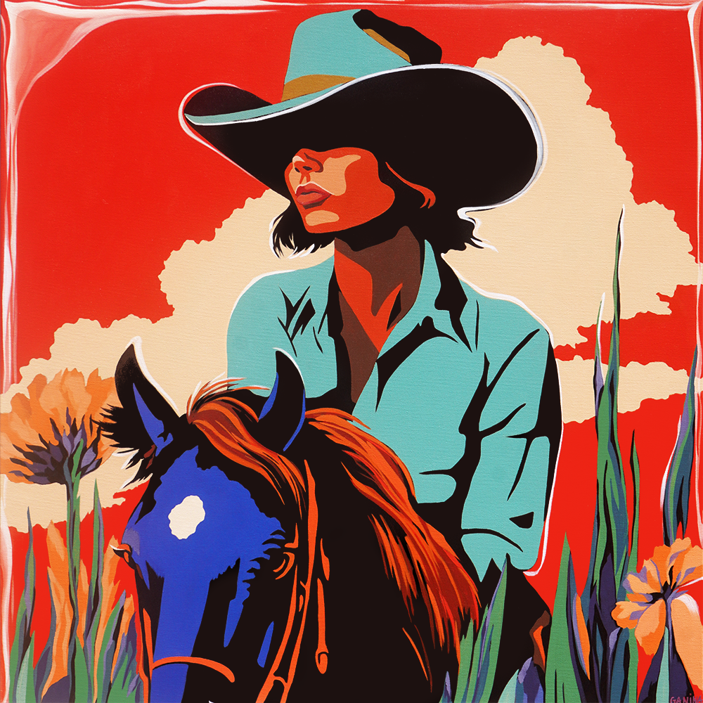 Blue Horse Dream - Anna Ganina - Print