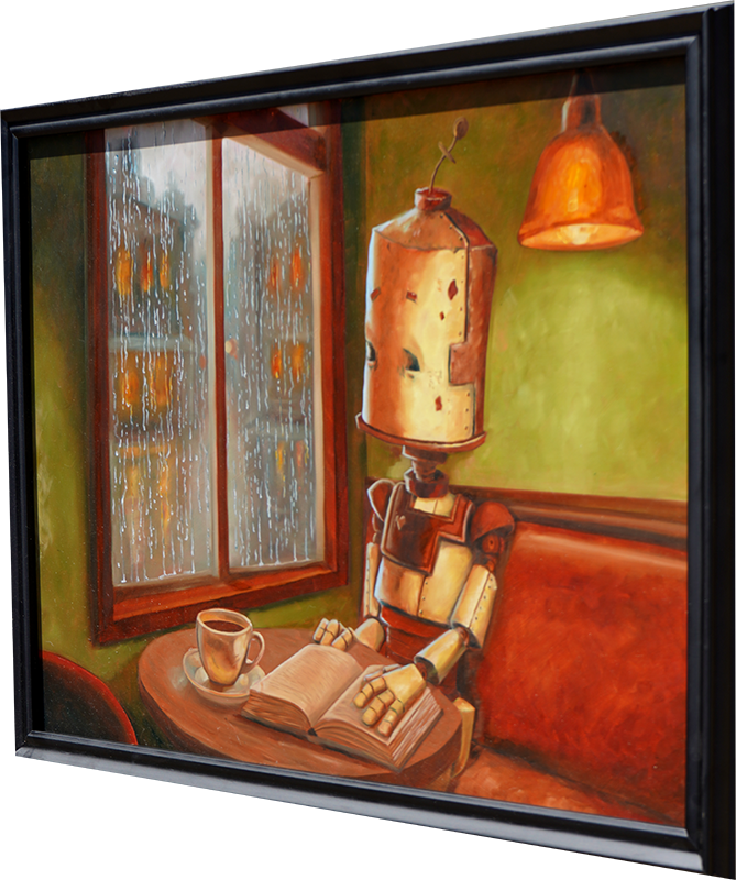 Cafe Bot - Lauren Briere - 38x26"