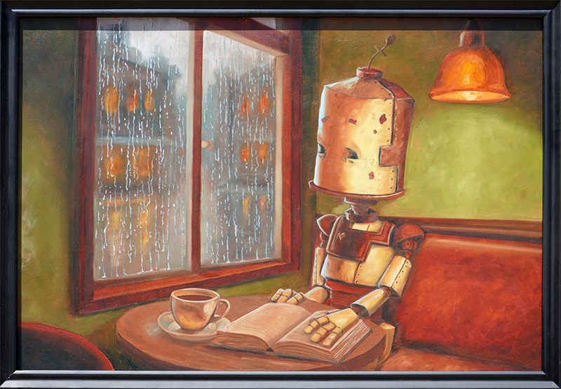 Cafe Bot - Lauren Briere - 38x26"
