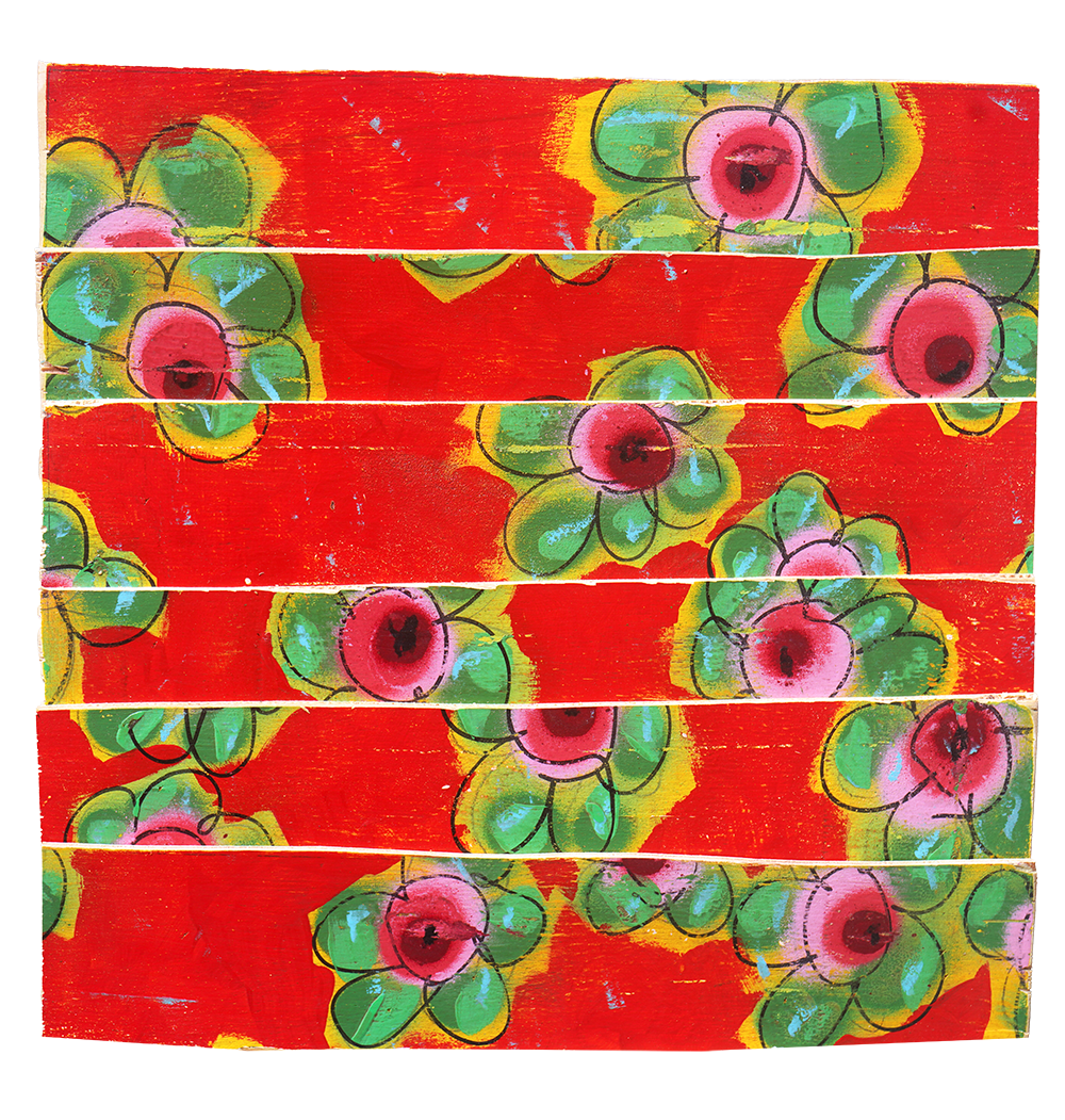 Red Flower - Jeff Skele - 13x13"