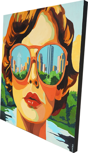 Urban Reflections - Anna Ganina - 36 x 36"