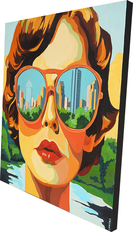 Urban Reflections - Anna Ganina - 36 x 36"