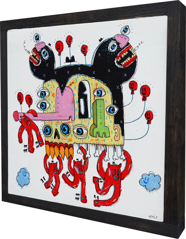 We're Going Up - Jeff Skele - 25.5x25.5"