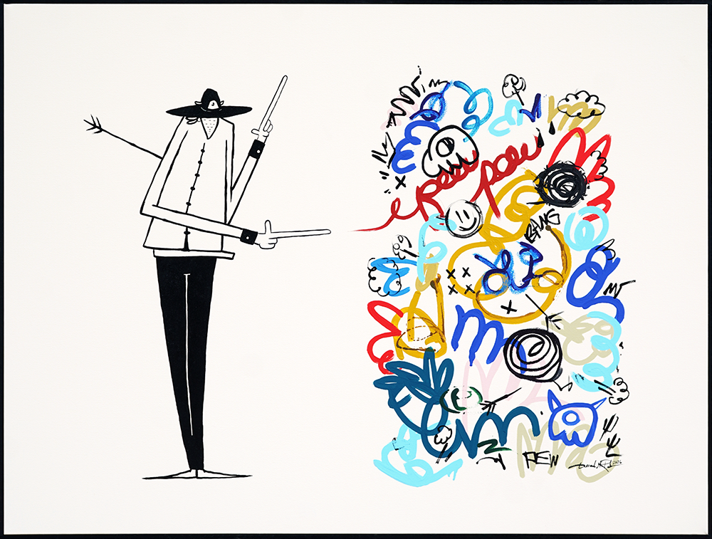 Dusty Doodles - Framed - Gerardo Rodriguez - 30x40"