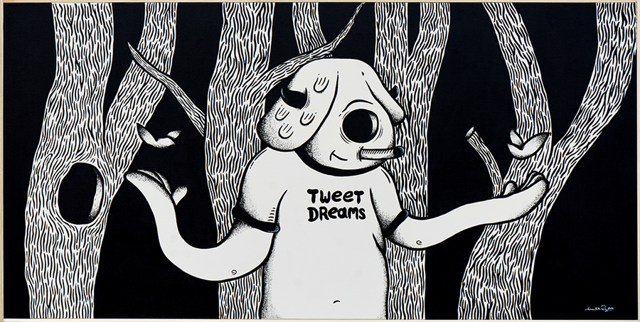Tweet Dreams - Gerardo Rodriguez - 24x48"