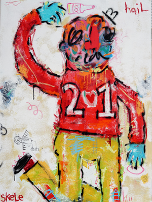 Hail to Sports and Beer  - Jeff Skele - 36x48"