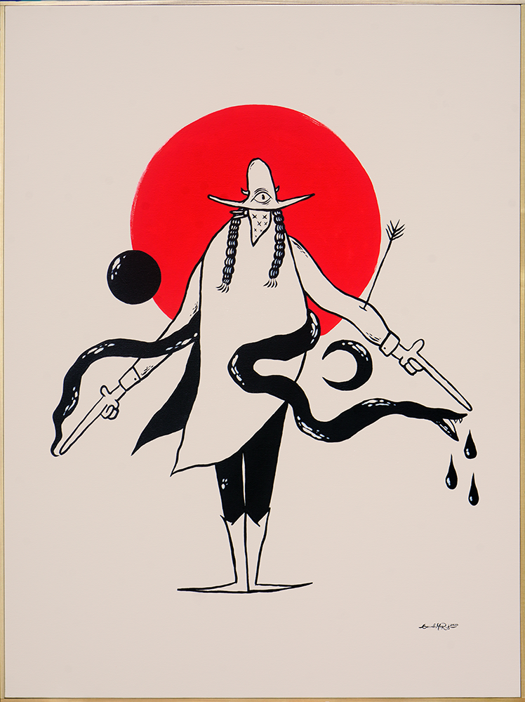 The Holy Gunslinger - Framed - Gerardo Rodriguez - 30x40"