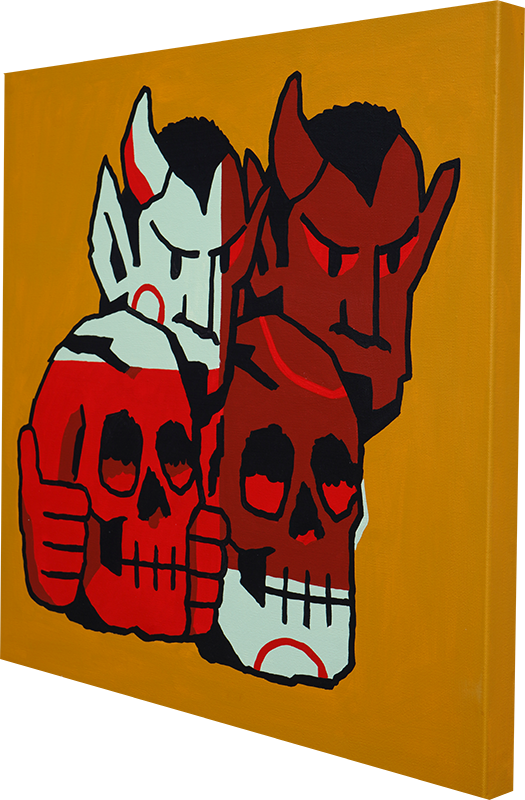 He's Always Looking Over, But I'm Looking Forward - Jason Eatherly - 24x24"