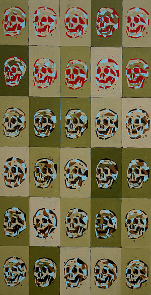 Counting Down The Skulls - Jason Eatherly - 15x30"