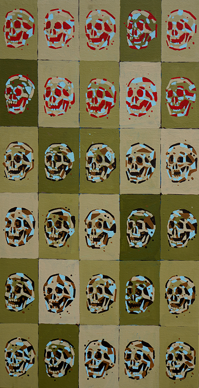 Counting Down The Skulls - Jason Eatherly - 15x30"