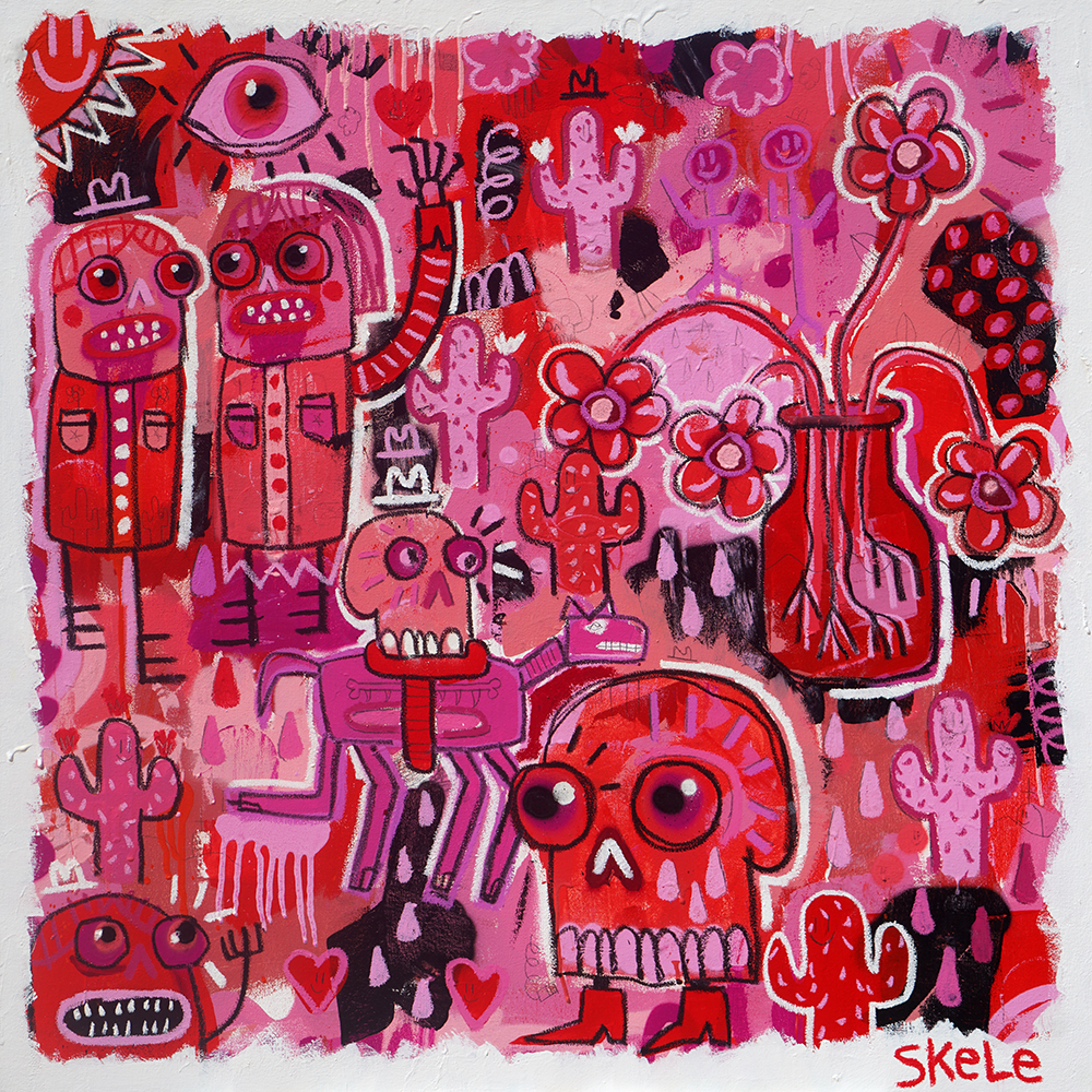 Watermelon Bubblegum - Jeff Skele - 36x36"