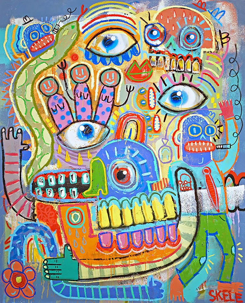 Joggin' in my Noggin' - Jeff Skele - 48x60"