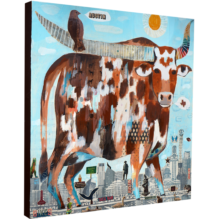 Austin Longhorn - Judy Paul - 22x22"