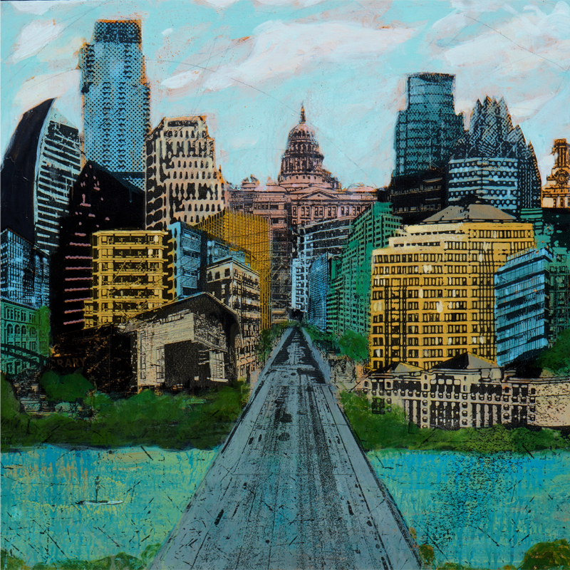 Capitol Flow - Judy Paul - 30x30"