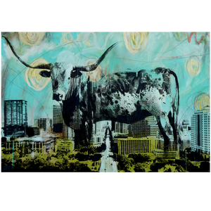 "Longhorn Spirit" - Judy Paul - 20x30"