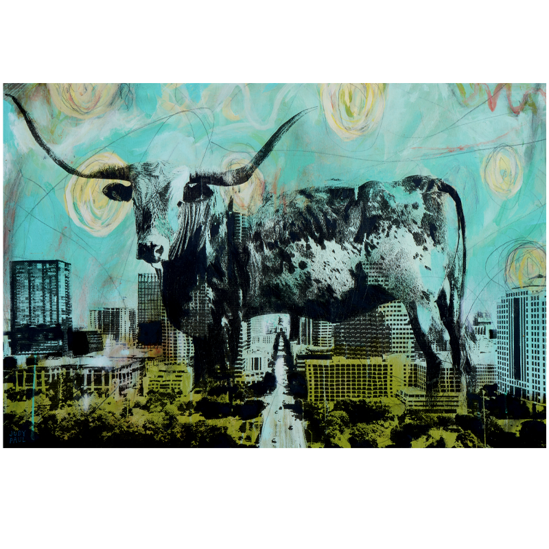 "Longhorn Spirit" - Judy Paul - 20x30"