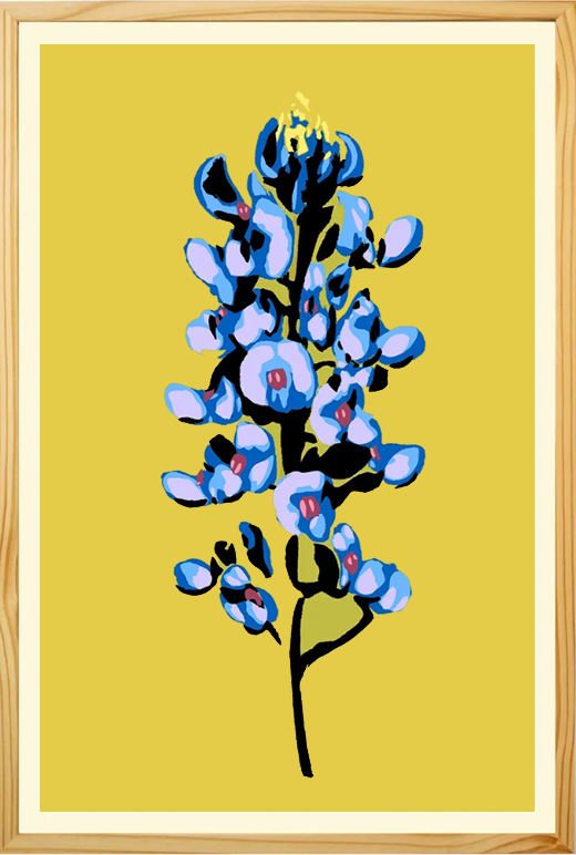 Juicyfruit Bluebonnet - Landry McMeans - 20 x 30"