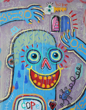 Laughing Away the Pain - Jeff Skele - 30x40"