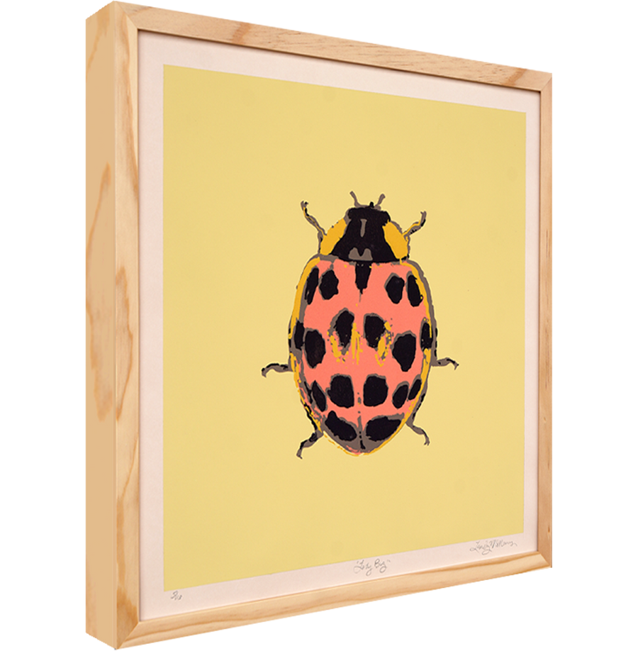 Ladybug - Framed - Landry McMeans - 18"x18"