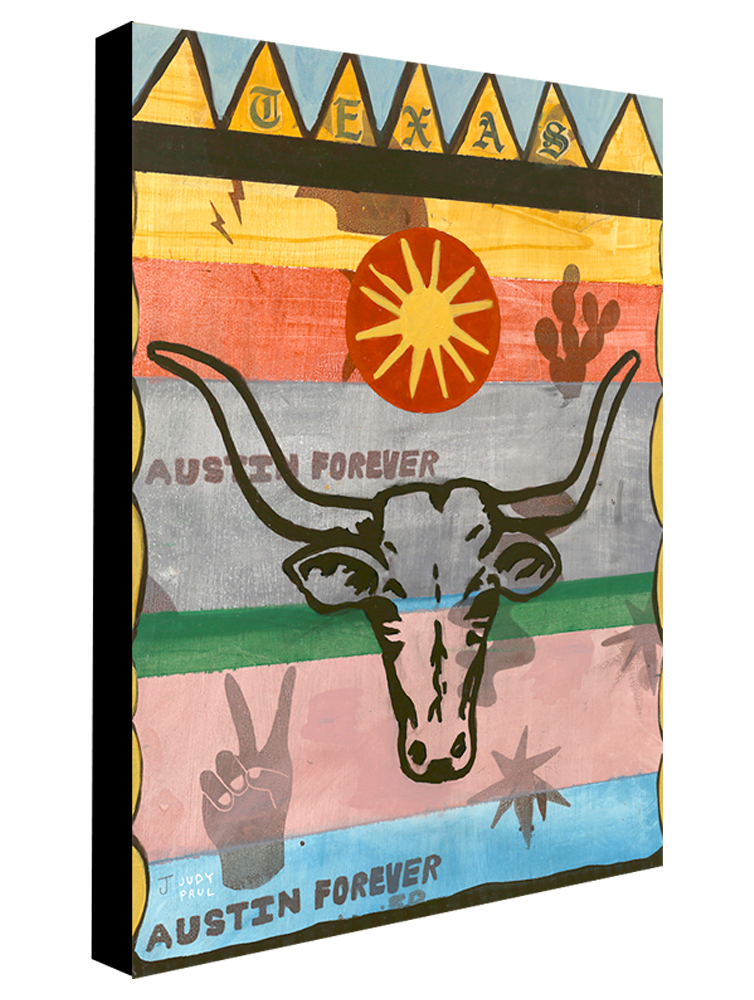 Austin Forever Longhorn - Judy Paul - Print
