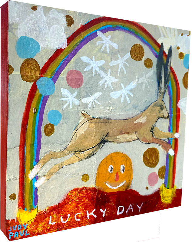 Lucky Rabbit- Judy Paul - 6x6"
