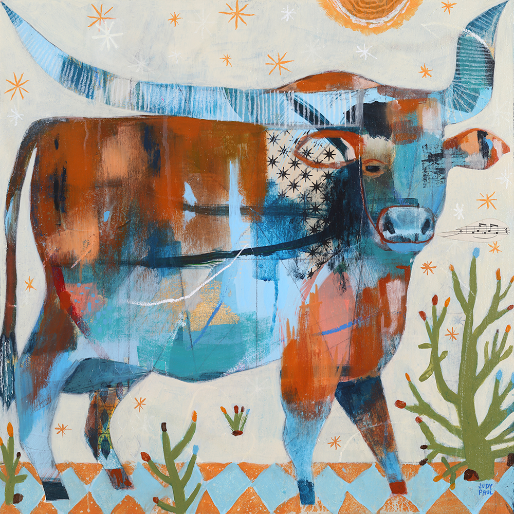 Lucky Longhorn - Judy Paul - Print