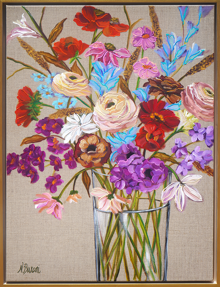Autumn Gathering - Neena Buxani - 19x25"