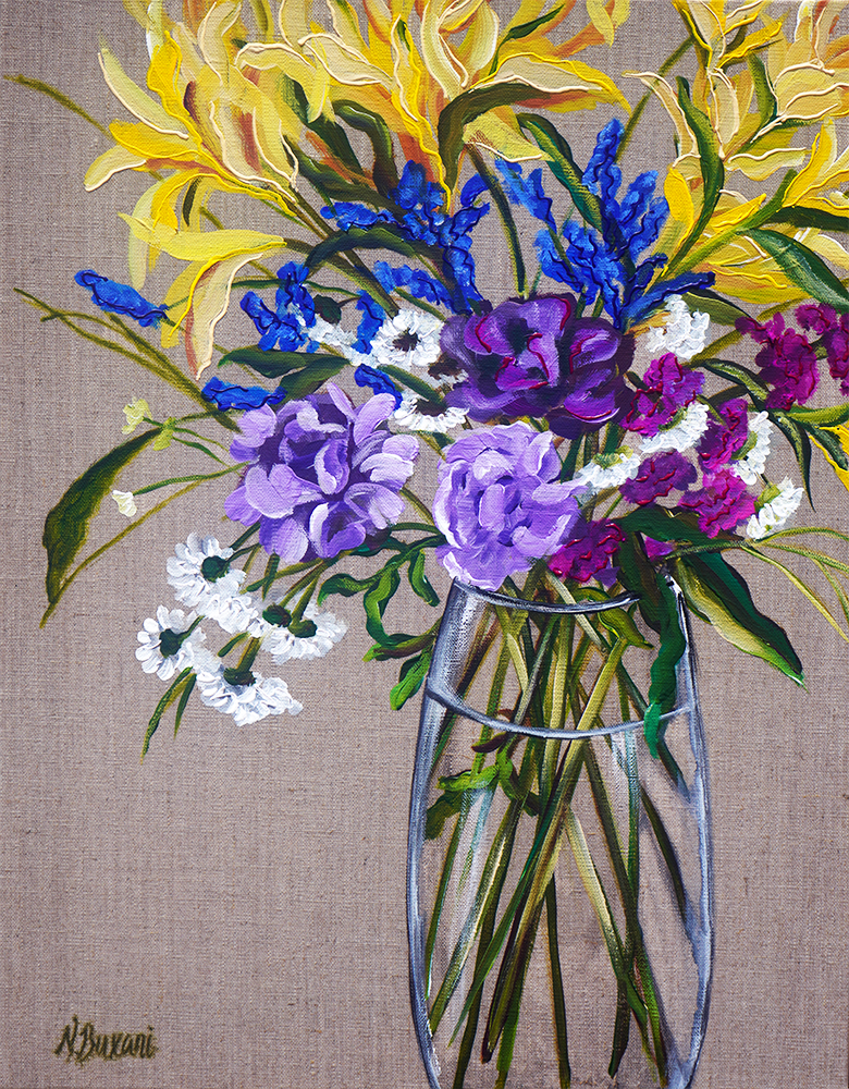 Violet Harmony - Neena Buxani - 16x20"