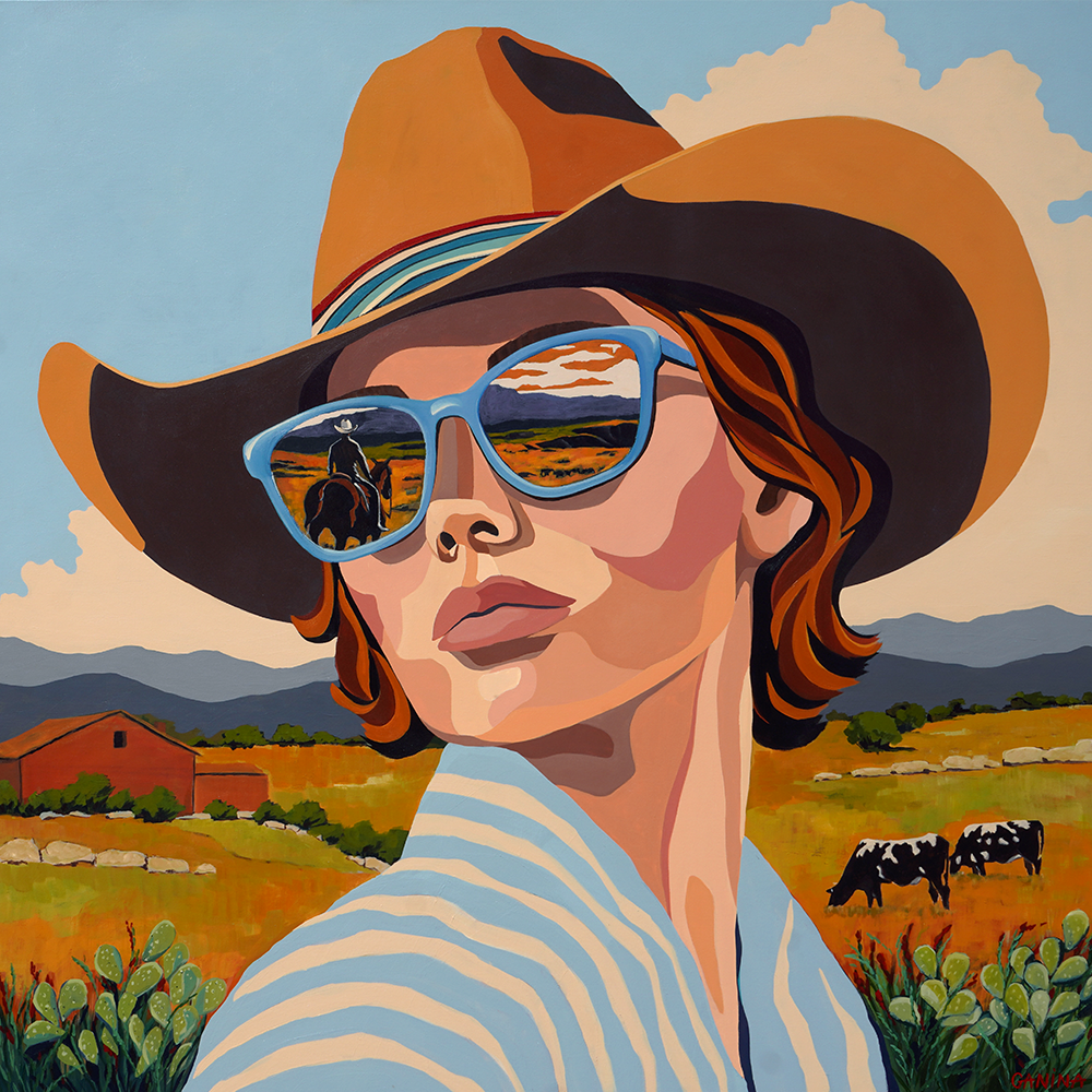 Between Here and Elsewhere - Anna Ganina - 48x48"