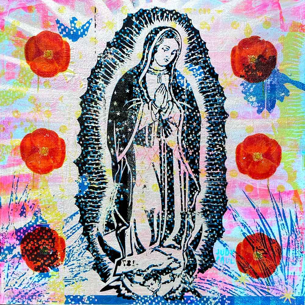 Virgin of the Guadalupe - Judy Paul - 8x8"
