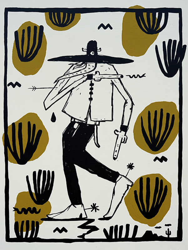 The Last Cowboy of the Ocotillo Valley - Gerardo Rodriguez - Print on Canvas