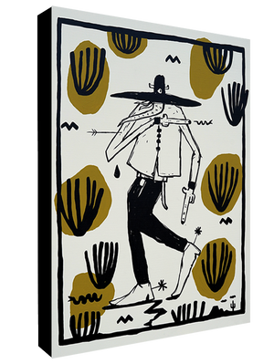 The Last Cowboy of the Ocotillo Valley - Gerardo Rodriguez - Print on Canvas