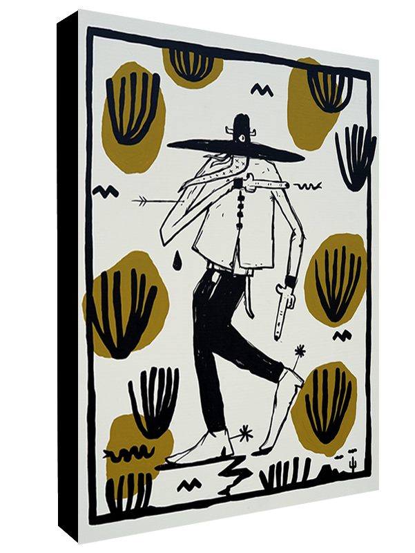 The Last Cowboy of the Ocotillo Valley - Gerardo Rodriguez - Print on Canvas
